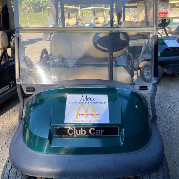 Voiturettes golf - Affiche McDo